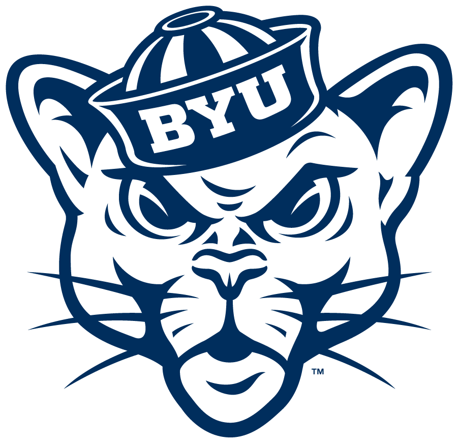 Brigham Young Cougars 2014-Pres Secondary Logo v2 diy DTF decal sticker